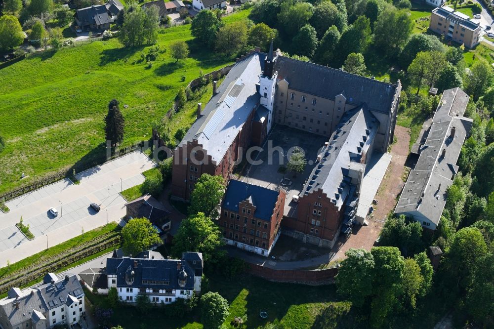 Luftbild Stollberg/Erzgeb. - Burganlage des Schloss Hoheneck in Stollberg/Erzgeb. im Bundesland Sachsen, Deutschland