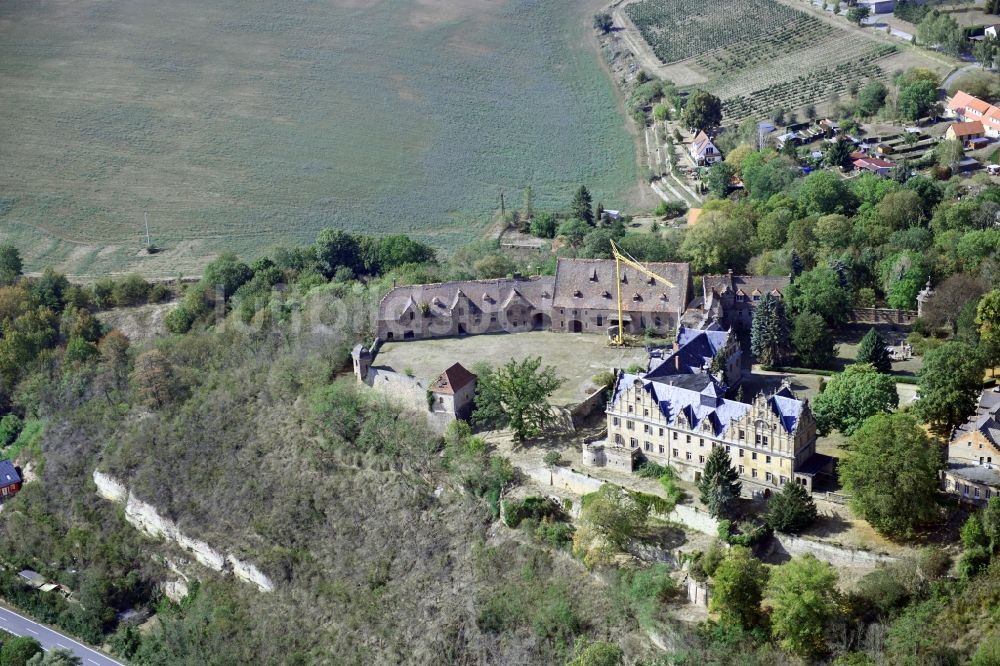 Luftbild Vitzenburg - Burganlage des Schloss in Vitzenburg im Bundesland Sachsen-Anhalt, Deutschland