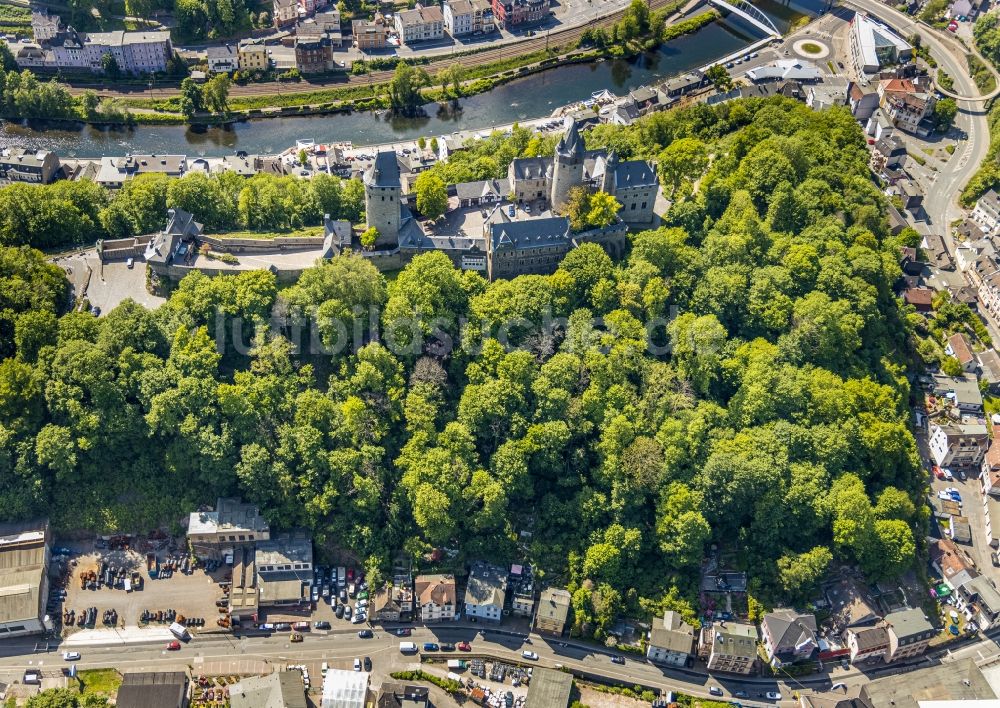 Luftbild Altena - Burganlage der Veste in Altena im Bundesland Nordrhein-Westfalen, Deutschland