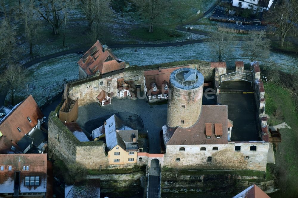 Luftbild Burgthann - Burganlage der Veste am Burgbergweg in Burgthann im Bundesland Bayern