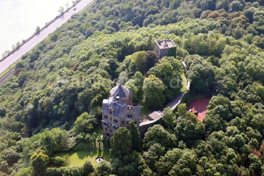 Bad Breisig aus der Vogelperspektive: Burganlage der Veste am Burgweg in Bad Breisig im Bundesland Rheinland-Pfalz, Deutschland