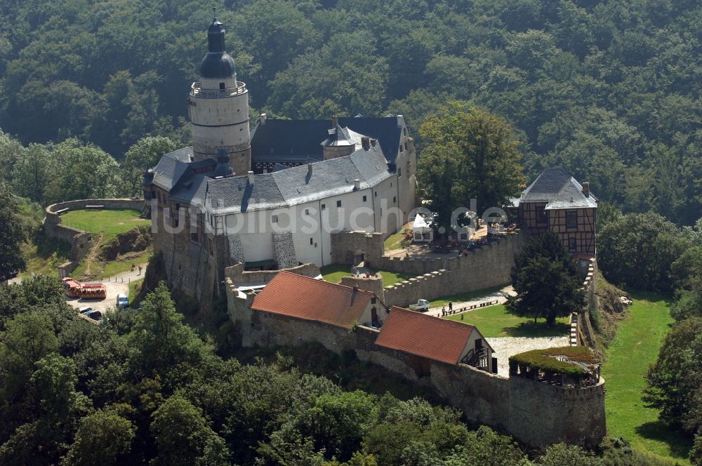 Luftbild Falkenstein/Harz - Burganlage der Veste in Falkenstein/Harz im Bundesland Sachsen-Anhalt, Deutschland