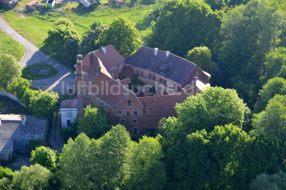 Luftbild Goldbeck, Wittstock/Dosse - Burganlage der Veste in Goldbeck, Wittstock/Dosse im Bundesland Brandenburg