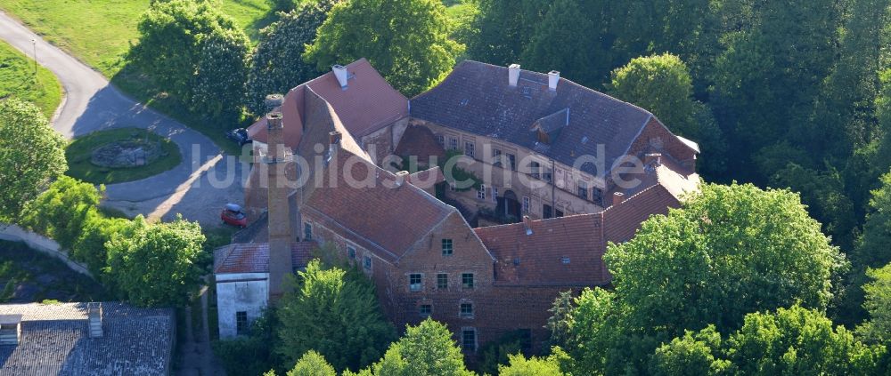 Luftaufnahme Goldbeck, Wittstock/Dosse - Burganlage der Veste in Goldbeck, Wittstock/Dosse im Bundesland Brandenburg