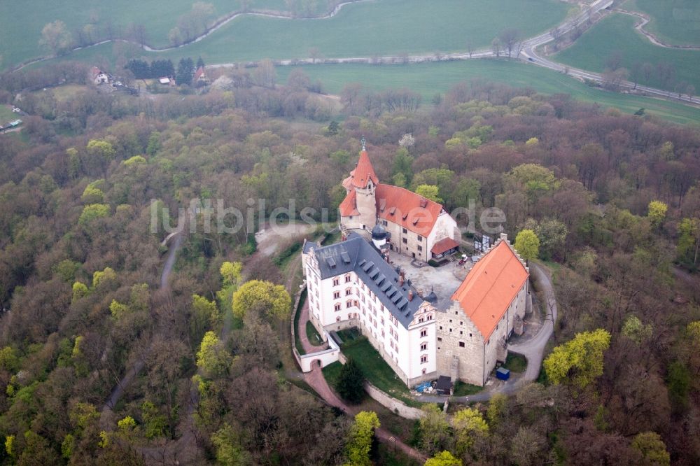 Bad Colberg-Heldburg aus der Vogelperspektive: Burganlage der Veste Heldburg in Bad Colberg-Heldburg im Bundesland Thüringen