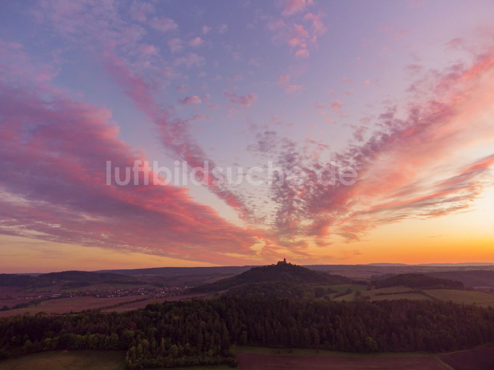 Luftbild Holzhausen - Burganlage der Veste Wachsenburg in Holzhausen im Bundesland Thüringen, Deutschland