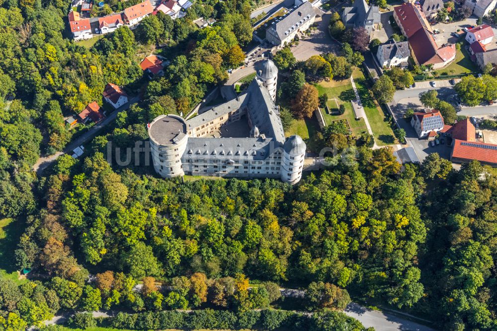 Luftbild Büren - Burganlage der Veste Wewelsburg am Burgwall in Büren im Bundesland Nordrhein-Westfalen