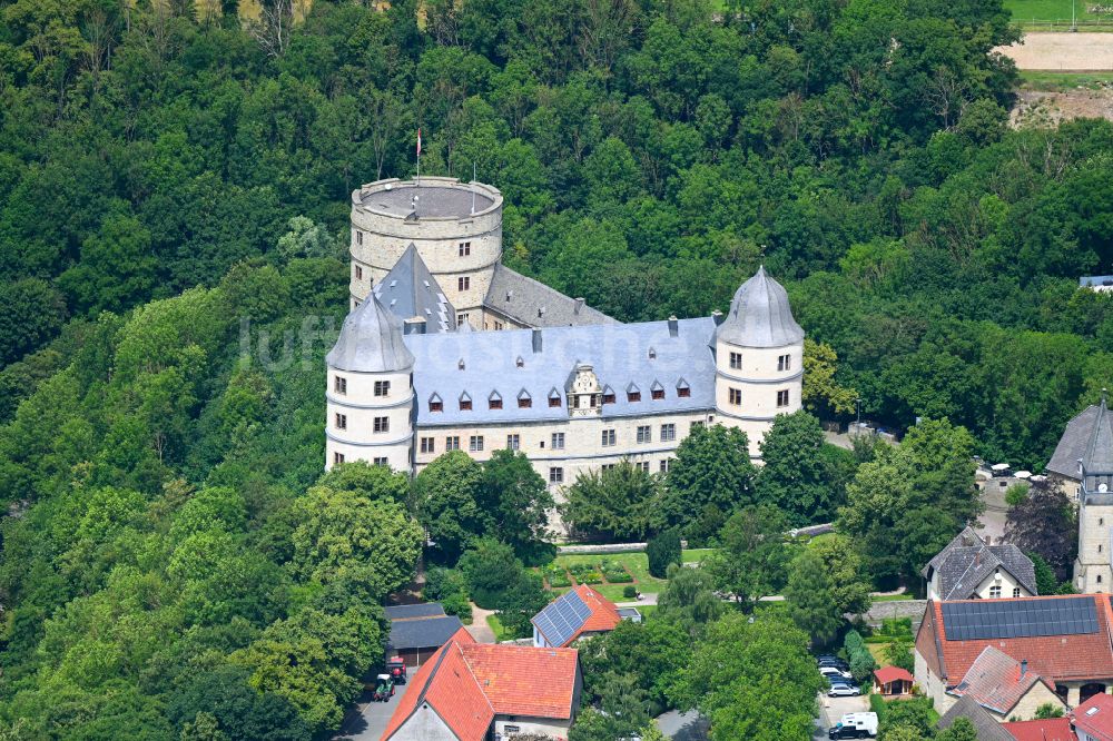 Büren aus der Vogelperspektive: Burganlage der Veste Wewelsburg am Burgwall in Büren im Bundesland Nordrhein-Westfalen