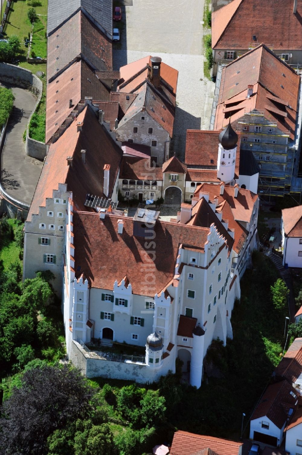 Luftbild Sandersdorf - Burganlage der Veste des Wittelsbacher Ausgleichsfond in Altmannstein im Bundesland Bayern, Deutschland