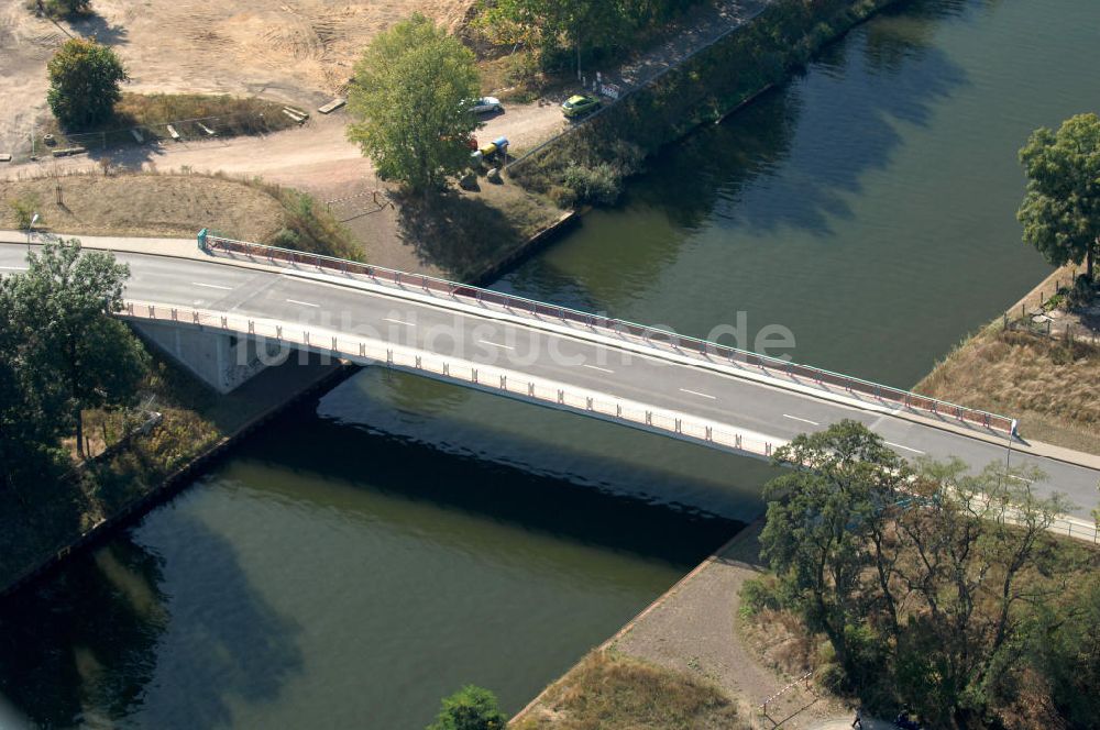 Luftaufnahme BURG - Burger Brücke