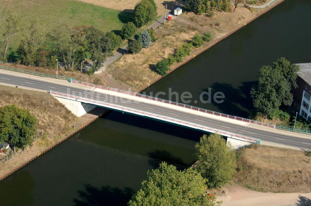 Luftaufnahme BURG - Burger Brücke