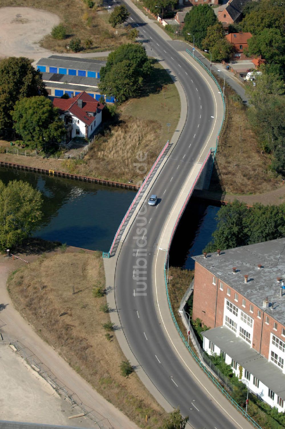 Luftaufnahme BURG - Burger Brücke