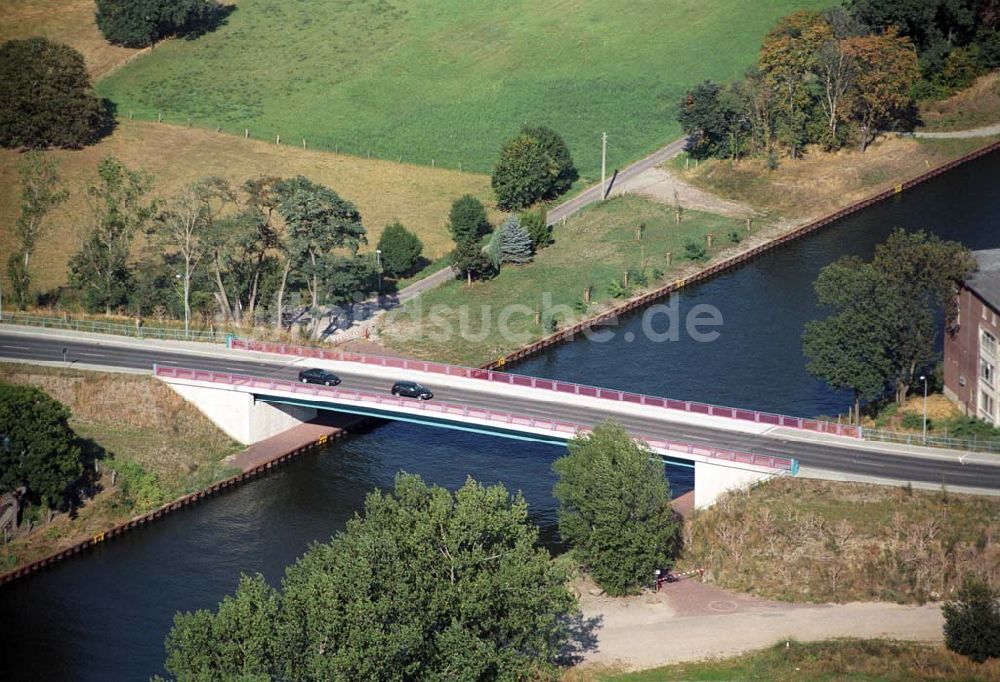 Luftbild Burg - Burger Brücke