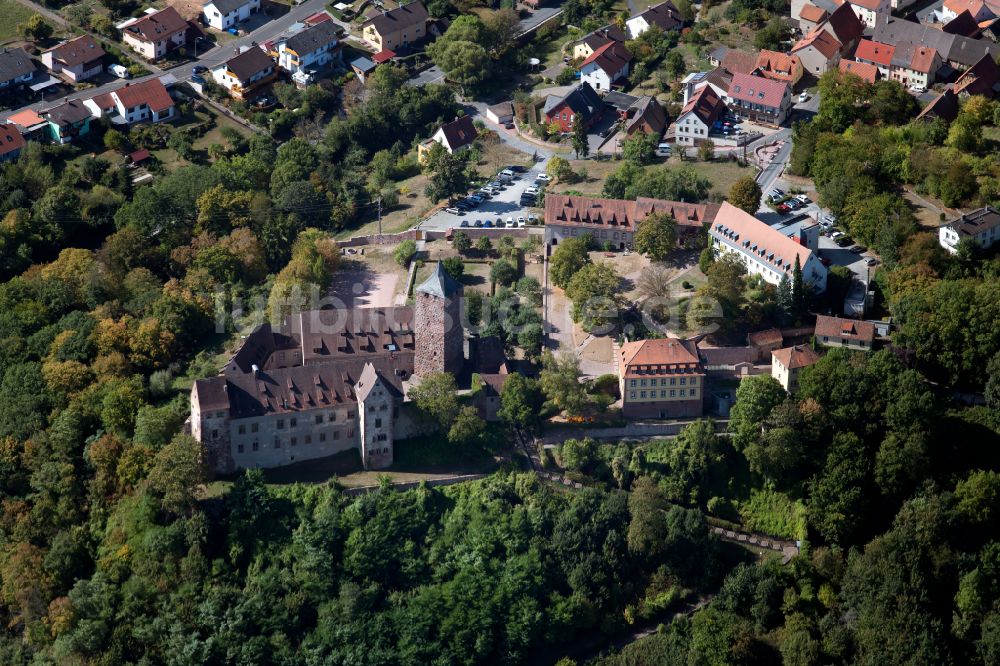 Luftbild Rothenfels - Burgmauern in Rothenfels im Bundesland Bayern, Deutschland