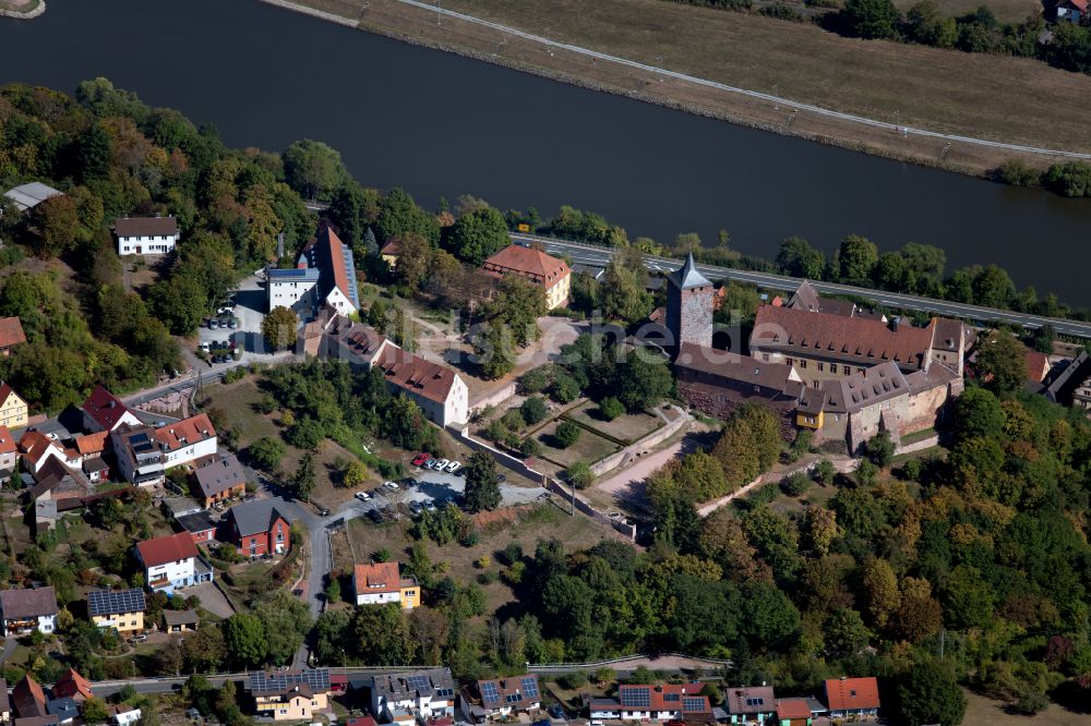 Luftaufnahme Rothenfels - Burgmauern in Rothenfels im Bundesland Bayern, Deutschland