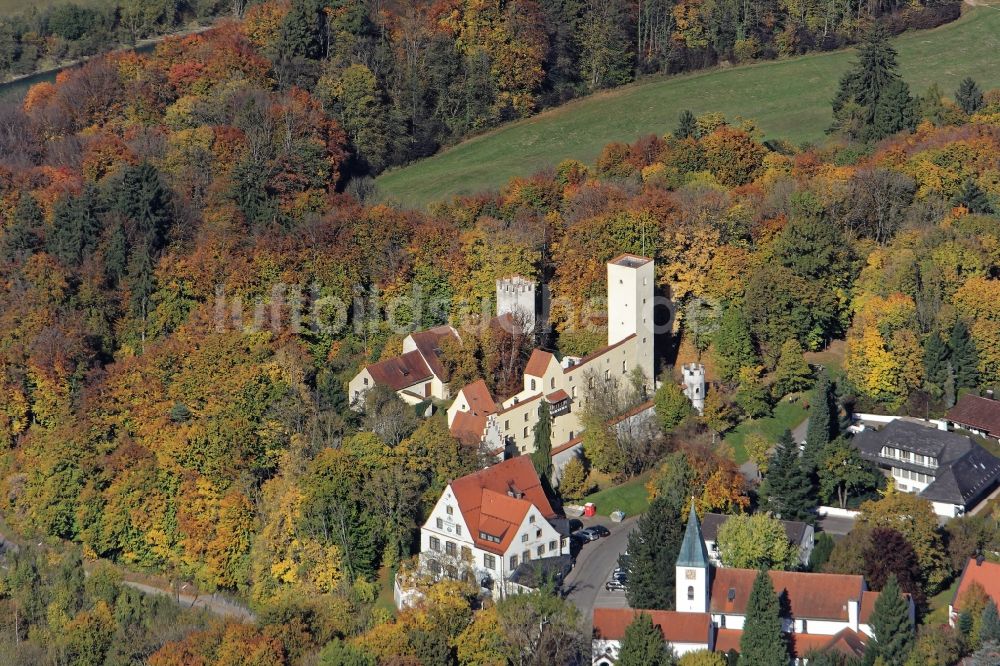 Luftbild Grünwald - Burgmuseum Grünwald im Bundesland Bayern