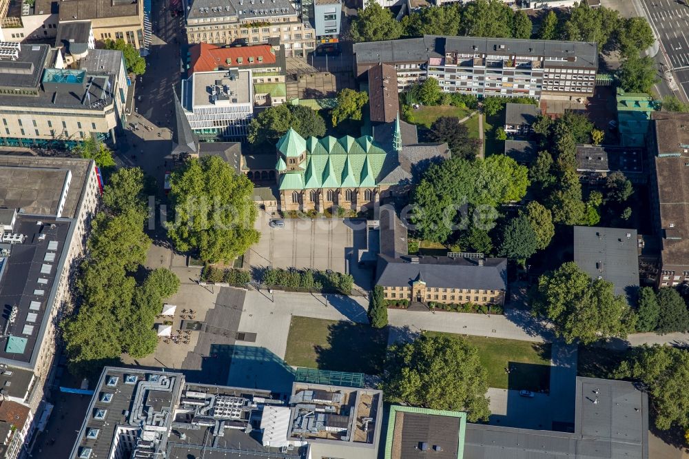 Luftbild Essen - Burgplatz in Essen im Bundesland Nordrhein-Westfalen