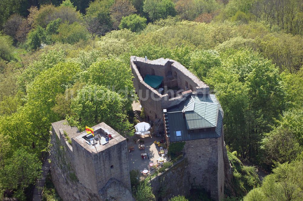 EBERSTEIN von oben - Burgruine Alt-Eberstein in Baden-Würtemberg