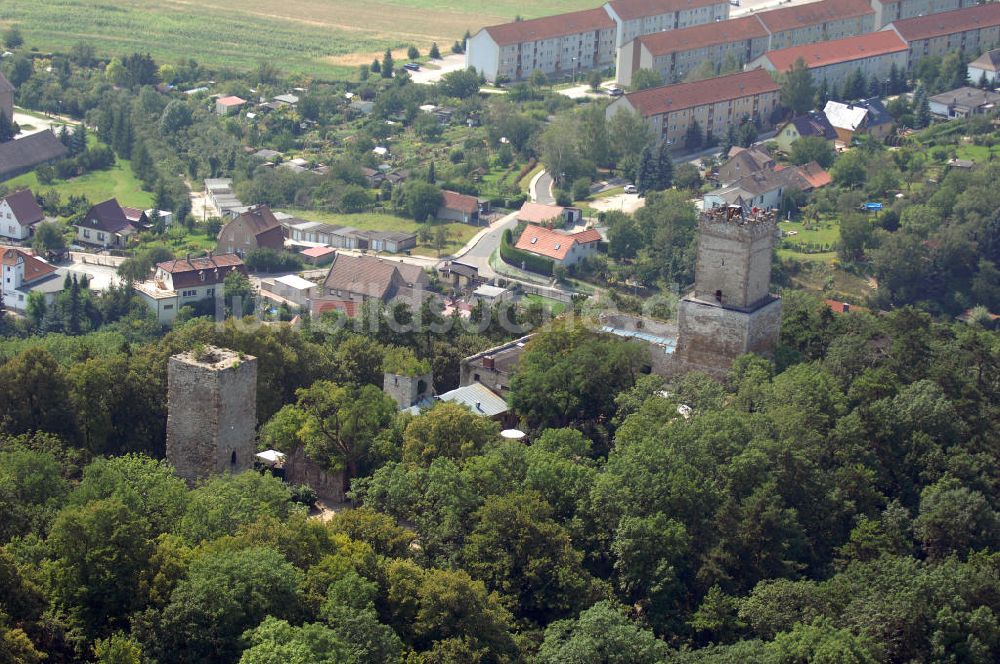 Eckartsberga Eckartsberga Eckartsberga Eckartsberga aus der Vogelperspektive: Burgruine Eckartsburg in Eckartsberga