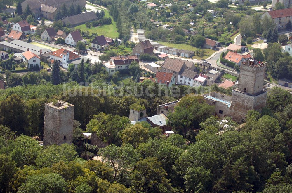 Luftbild Eckartsberga Eckartsberga Eckartsberga Eckartsberga - Burgruine Eckartsburg in Eckartsberga