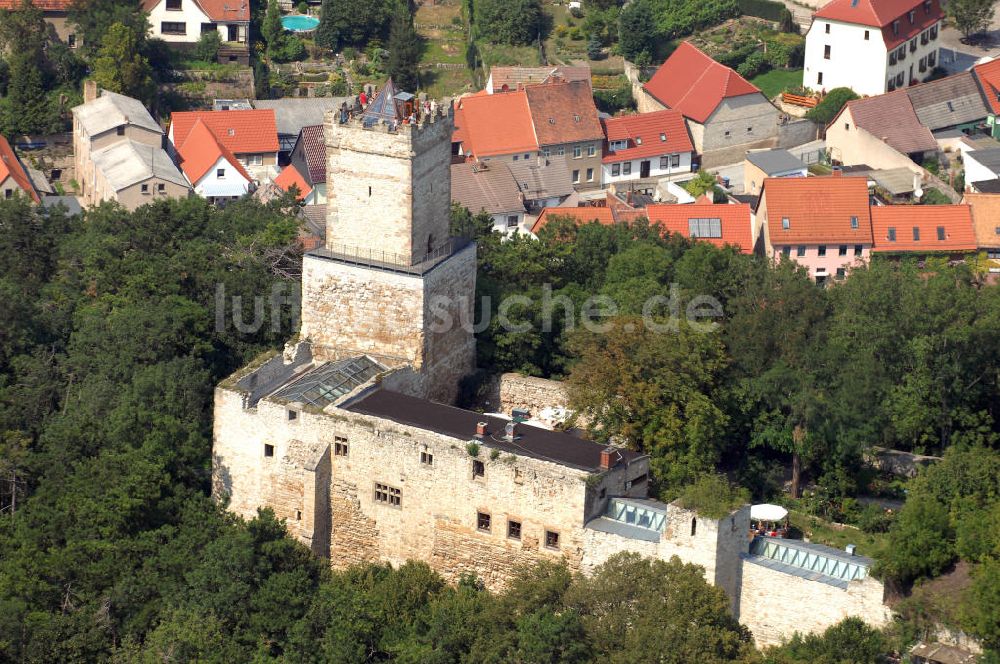 Eckartsberga Eckartsberga Eckartsberga Eckartsberga aus der Vogelperspektive: Burgruine Eckartsburg in Eckartsberga