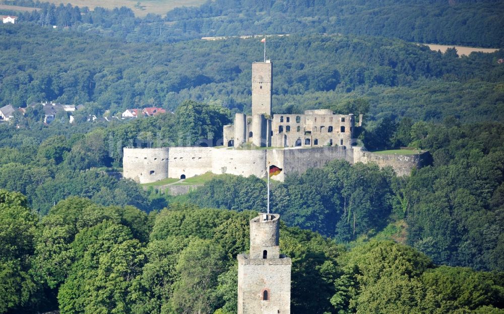 Luftbild Königstein im Taunus - Burgruine Falkenstein und Königstein im Taunus im Bundesland 