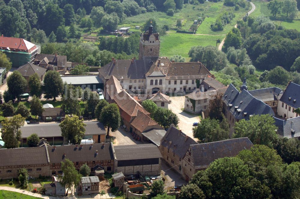 Allstedt von oben - Burgschloss Allstedt