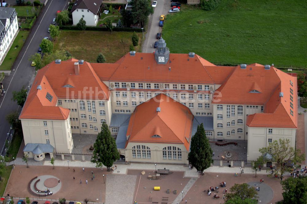 Burgstädt aus der Vogelperspektive: Burgstädt Gymnasium