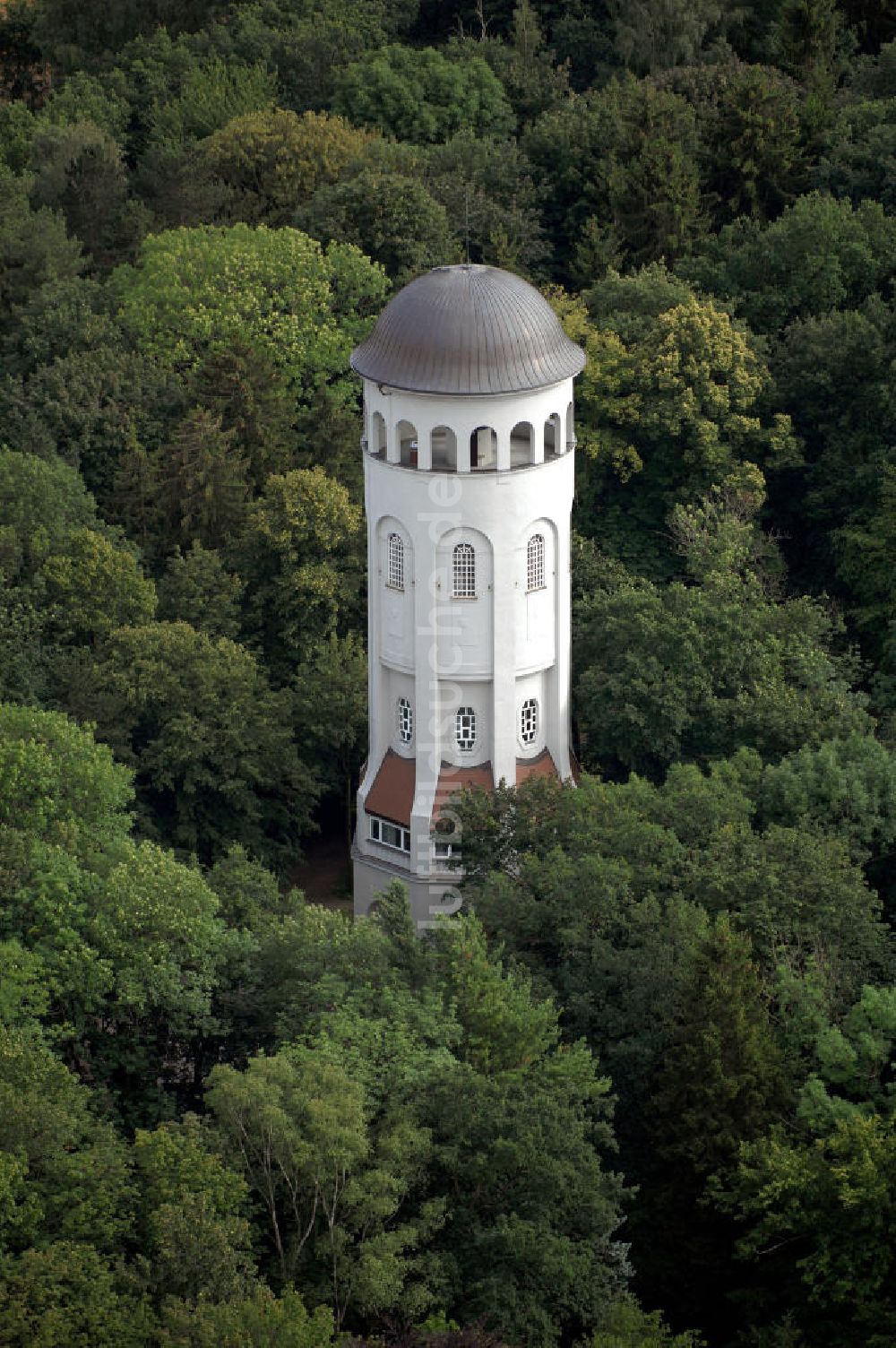 Burgstädt aus der Vogelperspektive: Burgstädt Taurasteinturm