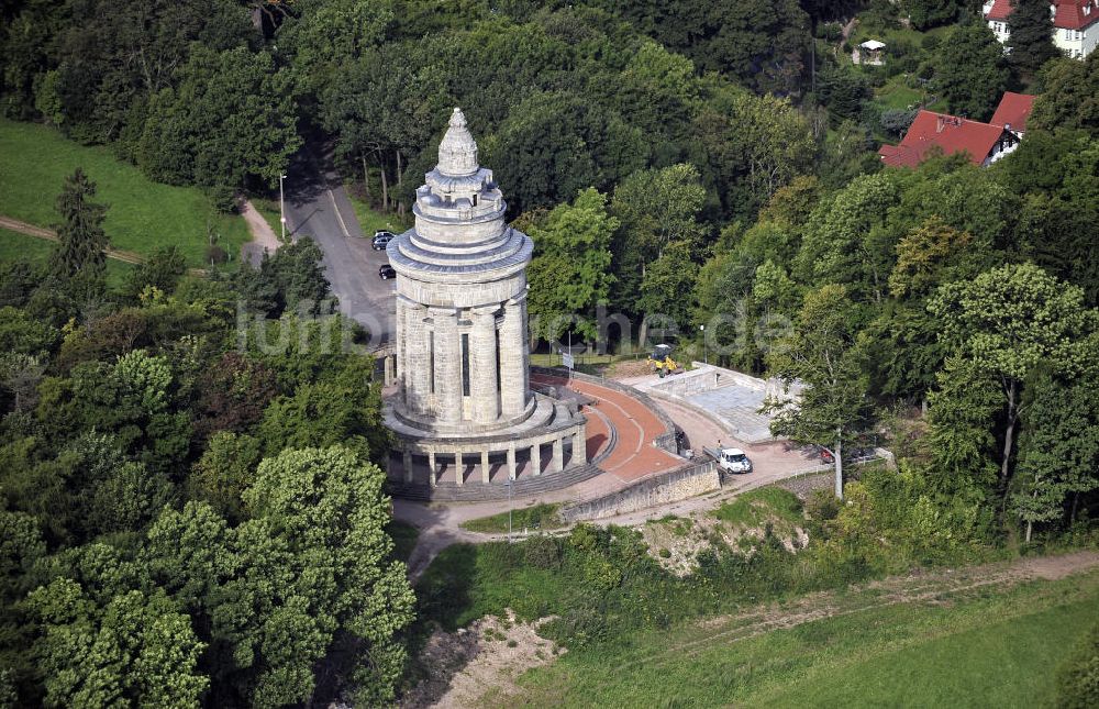 07.09.2009 von oben - Burschenschaftsdenkmal Eisenach