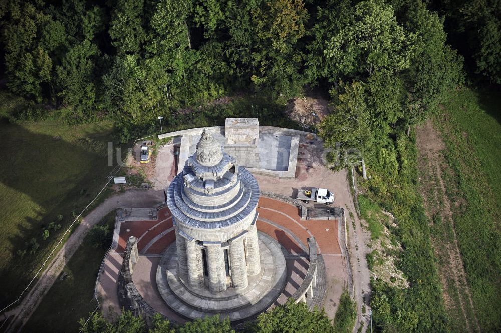 07.09.2009 von oben - Burschenschaftsdenkmal Eisenach