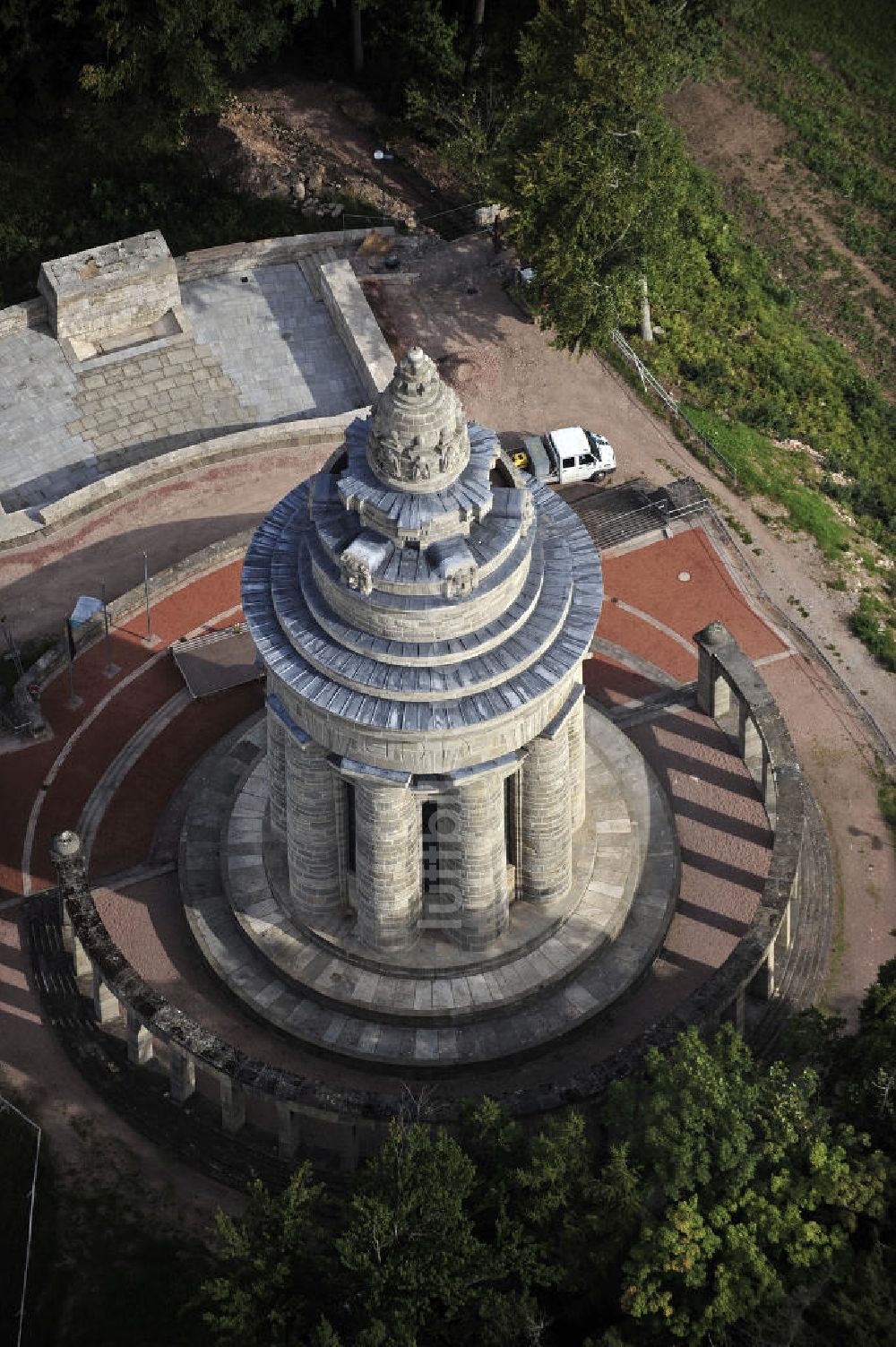 07.09.2009 aus der Vogelperspektive: Burschenschaftsdenkmal Eisenach