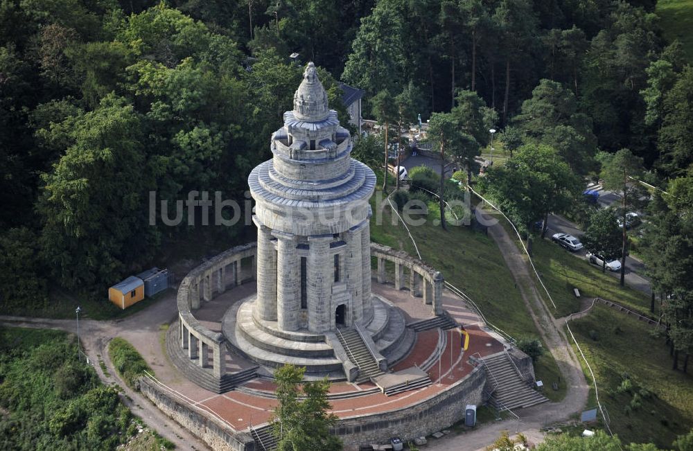 07.09.2009 von oben - Burschenschaftsdenkmal Eisenach