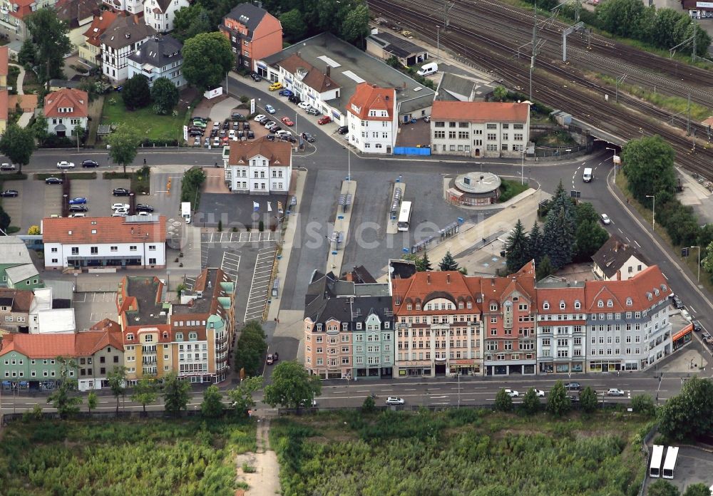 Luftbild Eisenach - Busbahnhof in Eisenach im Bundesland Thüringen