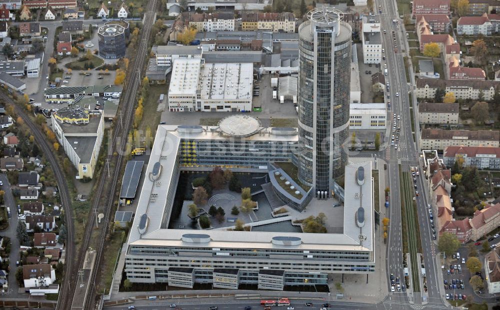 Nürnberg aus der Vogelperspektive: Business-Tower Nürnberg