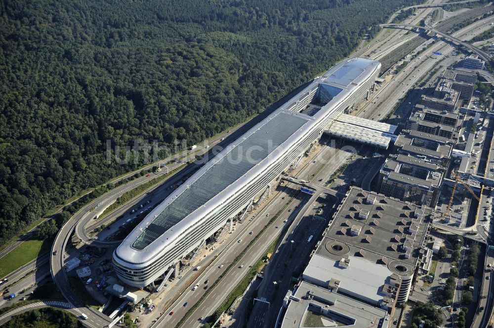 Luftbild Frankfurt am Main - Businesscenter The Squaire, vormals als Airrail Center Frankfurt