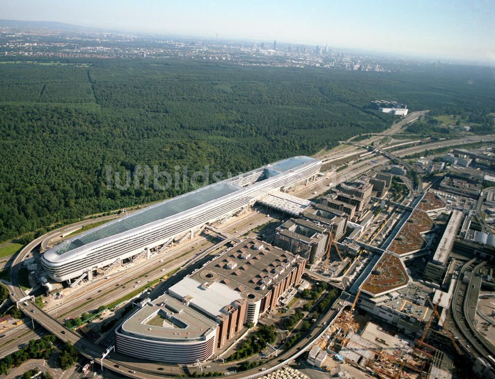 Luftbild Frankfurt am Main - Businesscenter The Squaire, vormals als Airrail Center Frankfurt