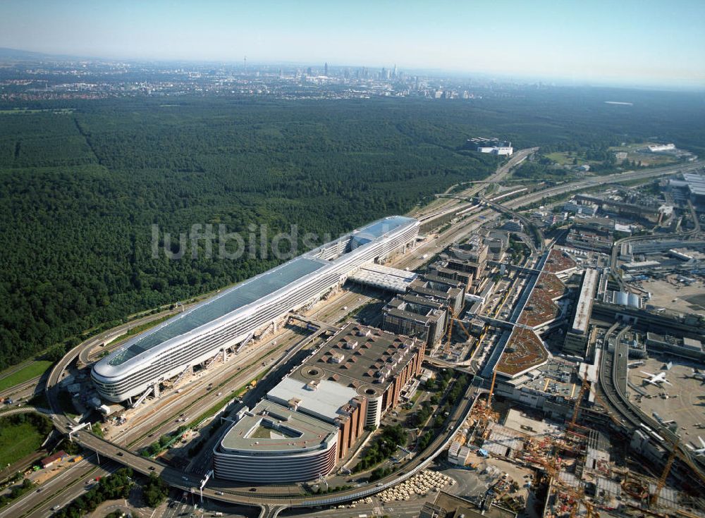 Luftbild Frankfurt am Main - Businesscenter The Squaire, vormals als Airrail Center Frankfurt