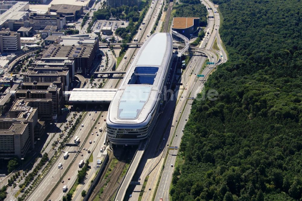 Luftaufnahme Frankfurt am Main - Businesscenter The Squaire, vormals als Airrail Center Frankfurt im Bundesland Hessen