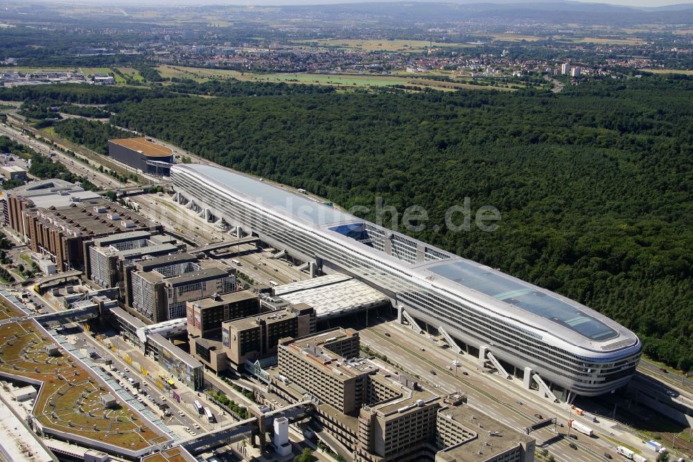 Luftbild Frankfurt am Main - Businesscenter The Squaire, vormals als Airrail Center Frankfurt im Bundesland Hessen