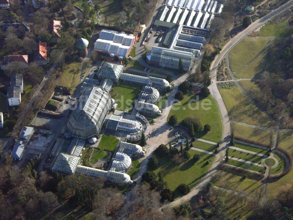 Luftbild Berlin - Dahlem - Butanischer Garten in Berlin Dahlem