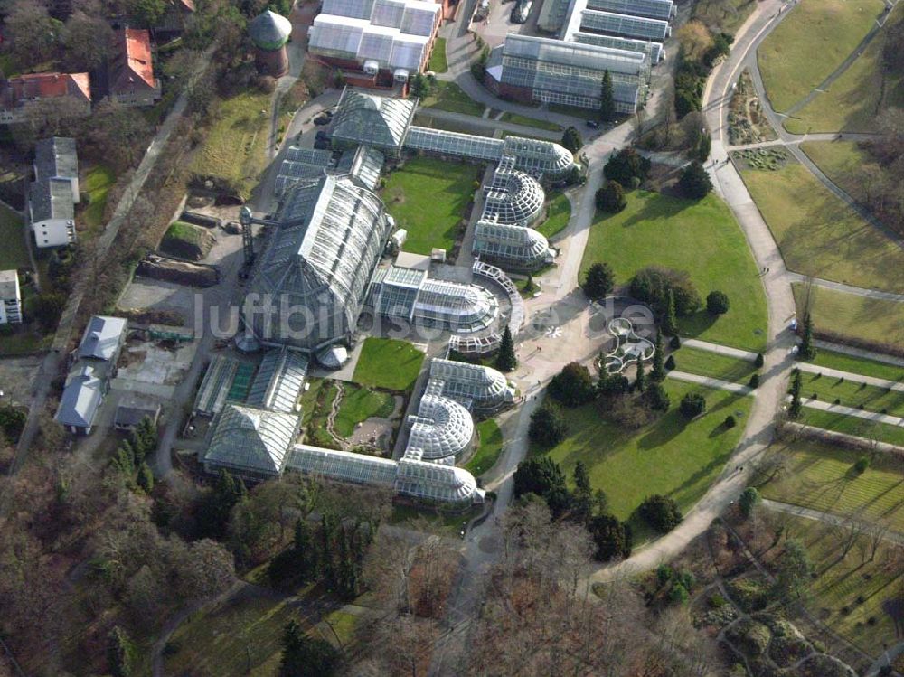 Luftbild Berlin - Dahlem - Butanischer Garten in Berlin Dahlem