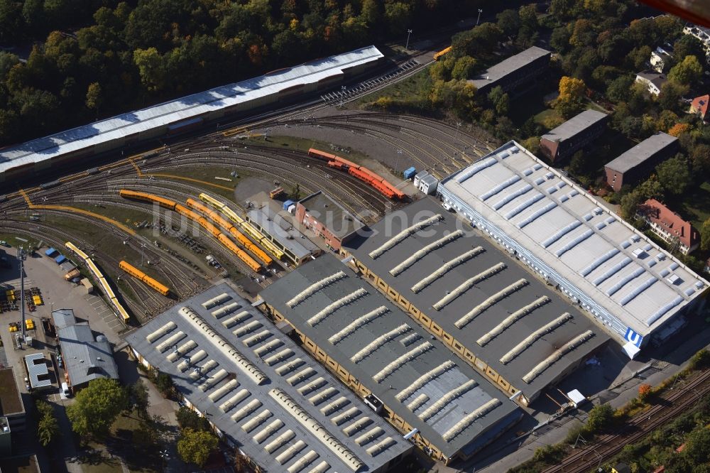 Luftbild Berlin - BVG U-Bahn Betriebswerkstatt Grunewald in Berlin-Charlottenburg