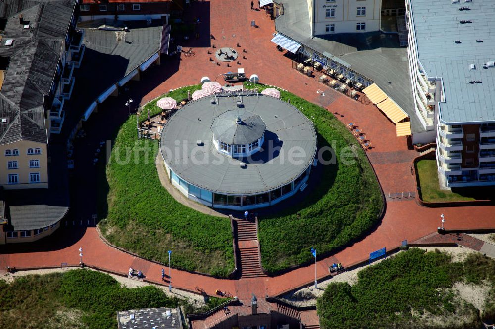 Luftbild Wangerooge - Cafe Pudding auf der Insel Wangerooge in Niedersachsen