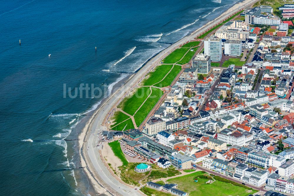 Luftaufnahme Norderney - Cafe am Weststrand Marienhöhe in Norderney im Bundesland Niedersachsen, Deutschland