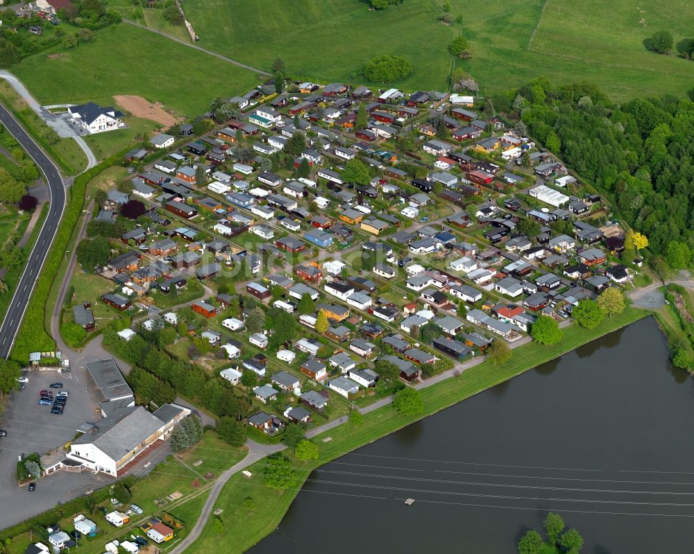 Luftbild Elbingen - Camping- und Mobilheimparadies Haus Seeblick in der Ortsgemeinde Elbingen im Bundesland Rheinland-Pfalz