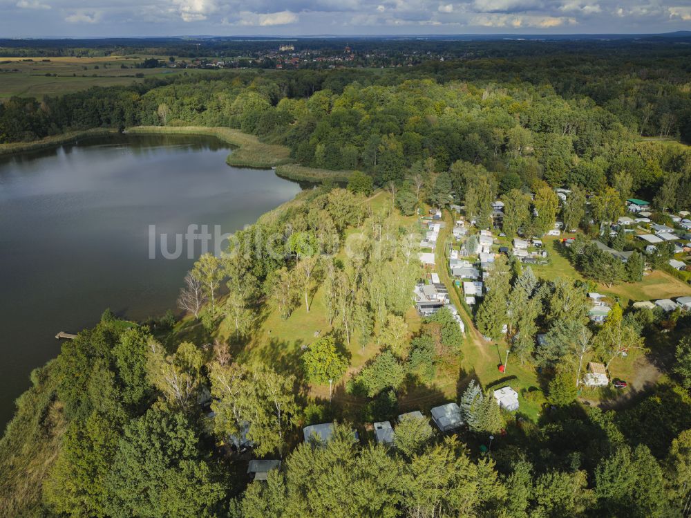 Luftbild Moritzburg - Campingplatz Bad Sonnenland in Moritzburg im Bundesland Sachsen, Deutschland