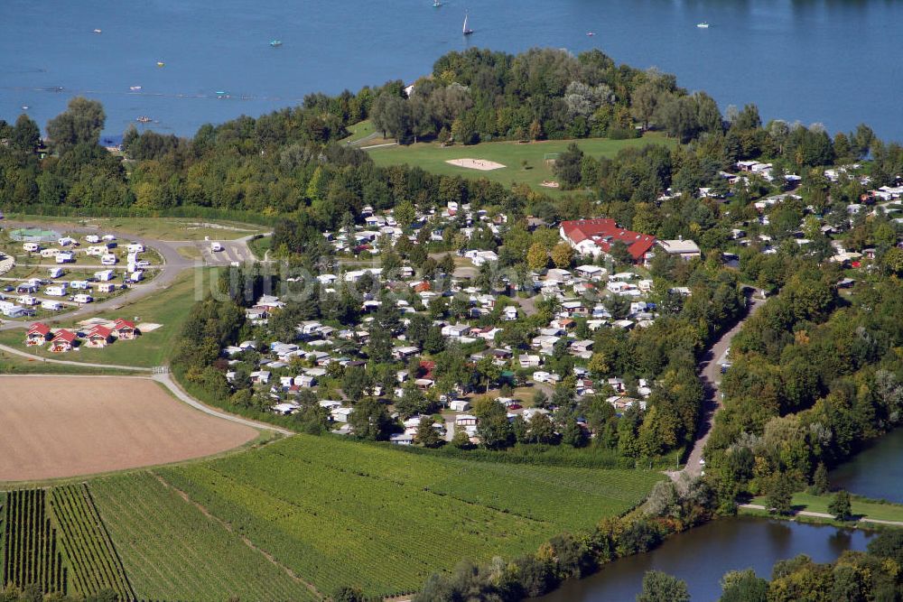 Luftbild Löwenstein - Campingplatz am Breitenauer See bei Löwenstein