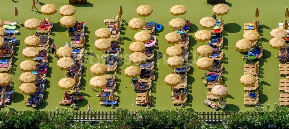 Luftaufnahme Fossalta - Campingplatz mit Liegeplätzen in Veneto, Italien