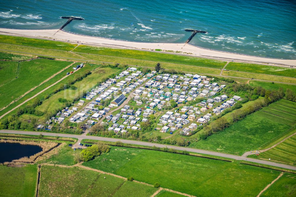 Luftaufnahme Schönberg - Campingplatz an der Meeresküste Campingplatz Hasselkrug oHG in Schönberg im Bundesland Schleswig-Holstein, Deutschland